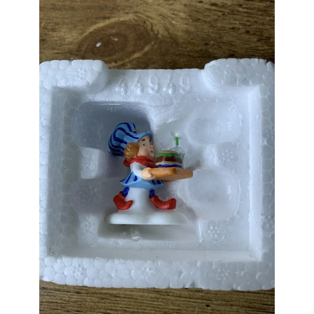 Dept. 56 North Pole Series One Choo-Choo Burger Coming Up Miniature Figure